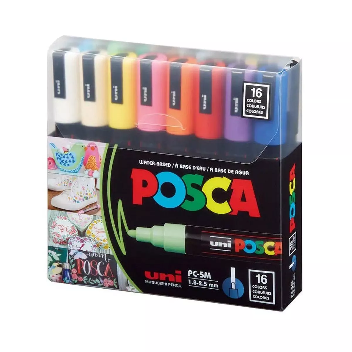 posca-paint-marker-16-colors-pc-5m-medium-basic-set Posca Paint Marker 16 Colors PC-5M Medium Basic Set