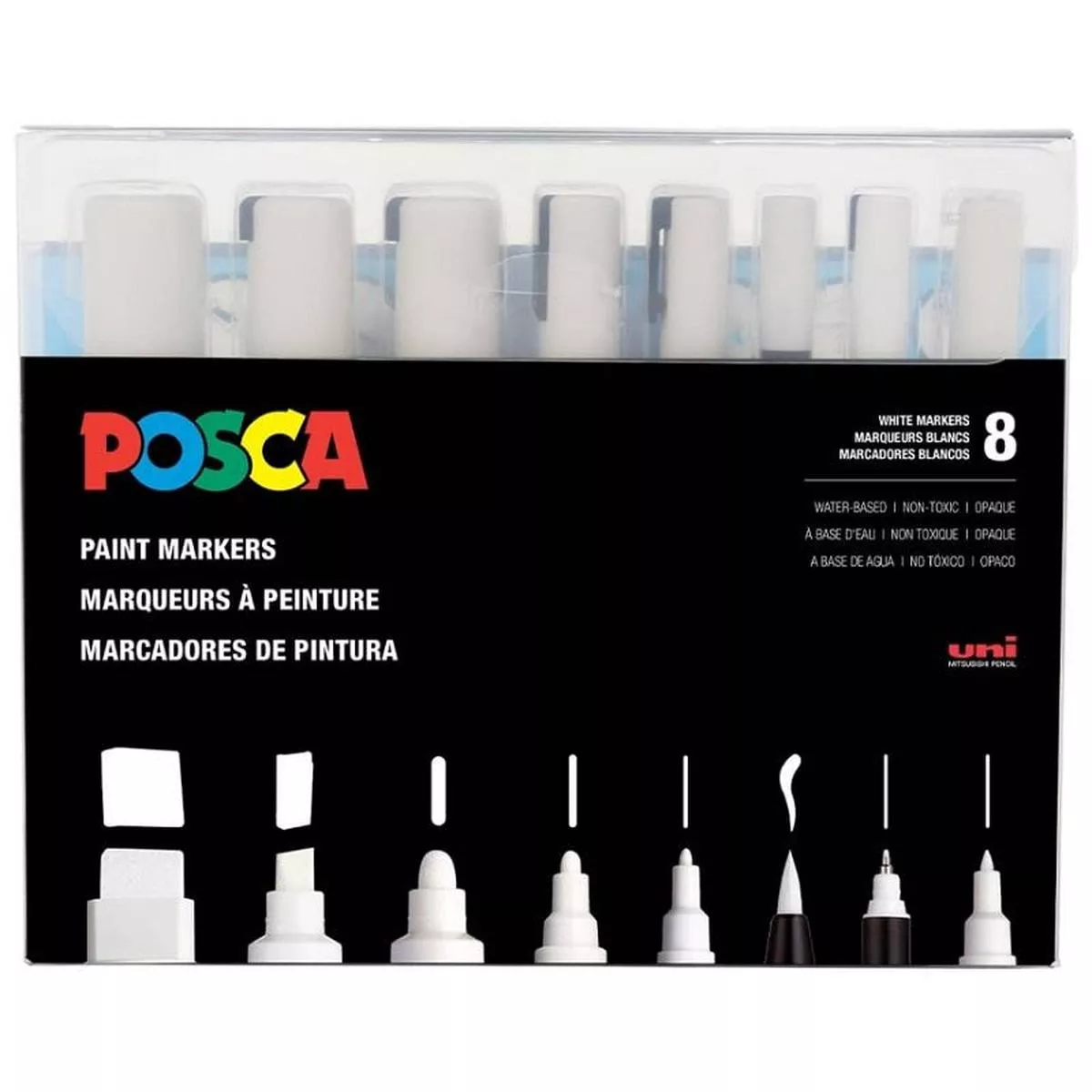 posca-paint-marker-8-marker-all-white-set Posca Paint Marker 8 Marker All White Set