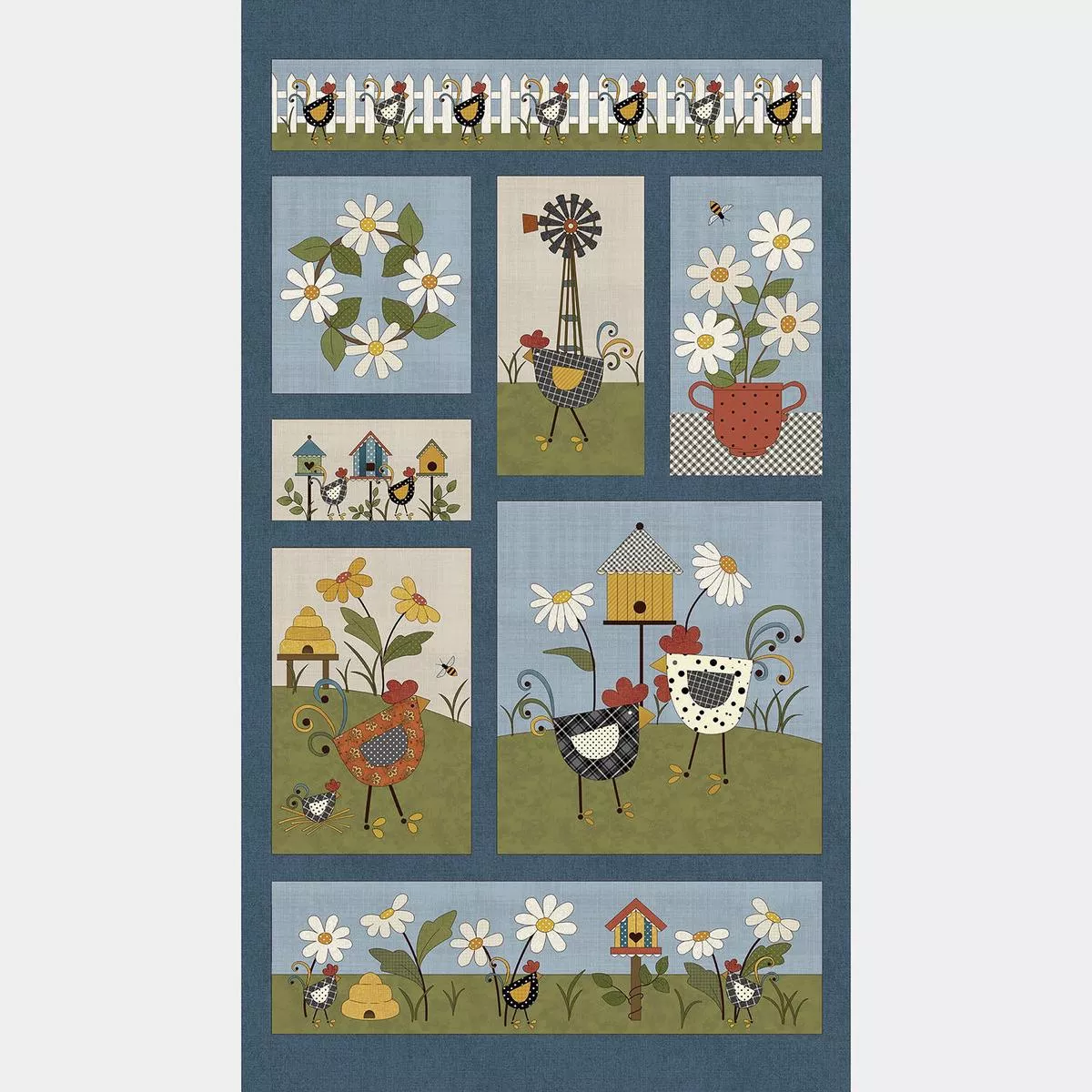 prairie-chicks-chickens-blue-panel Prairie Chicks – Chickens Blue Panel