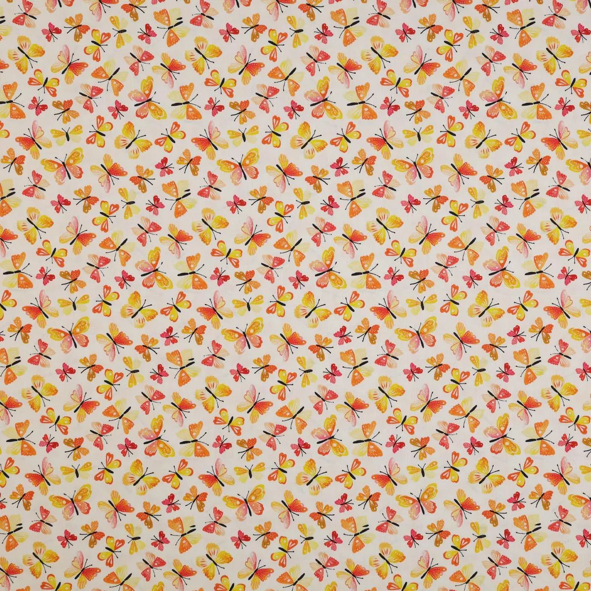 A Prairie Heart Fabric Collection – Rustic Flutter Peach Jam/White