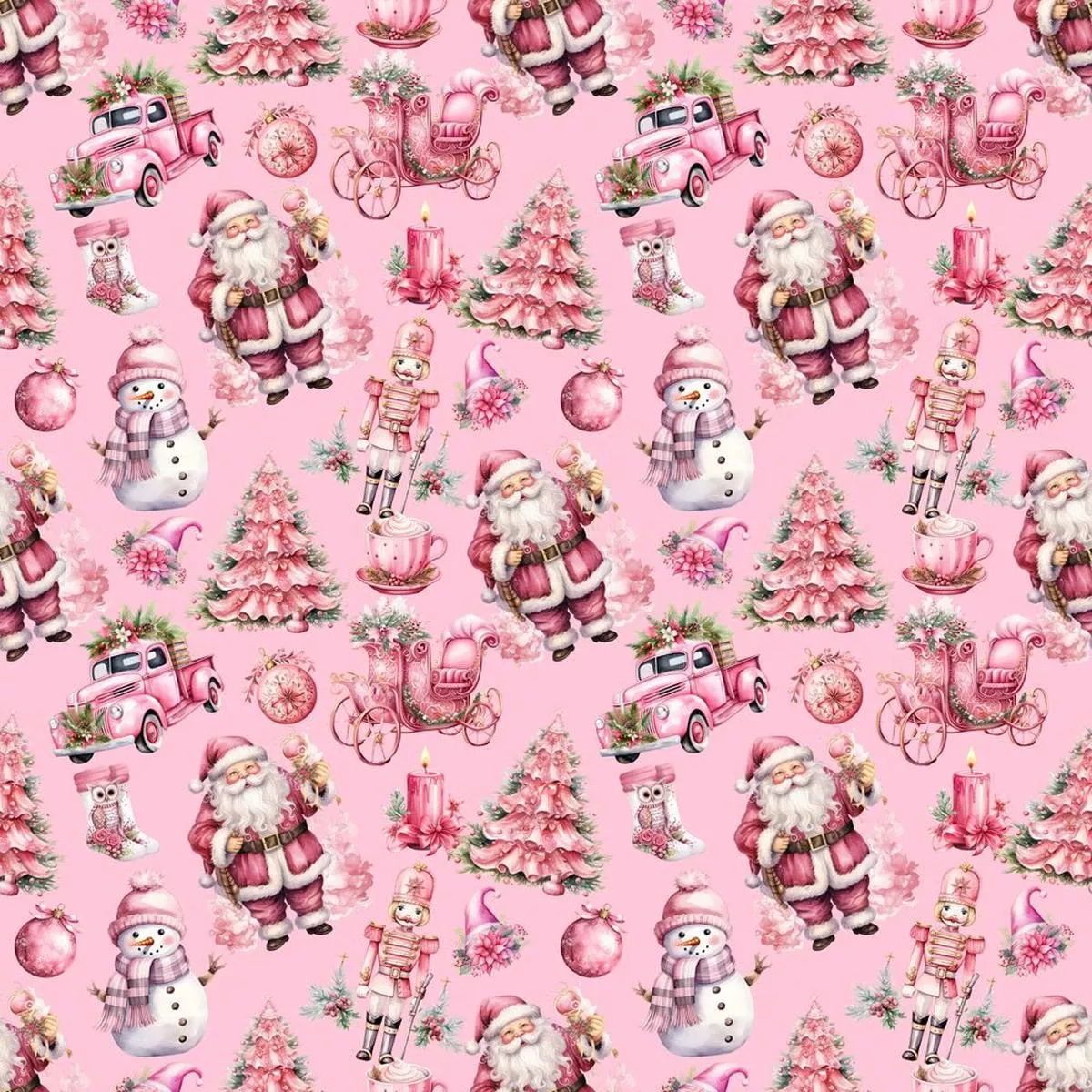 precious-pink-christmas-fabric Precious Pink Christmas Fabric