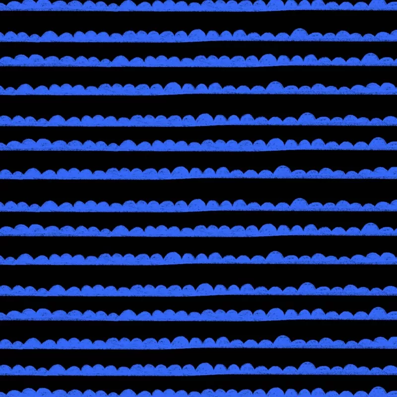 Preorder: Bubble Stripes (Blue on Black)