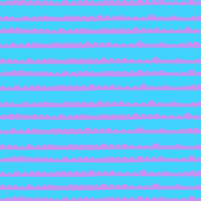 Preorder: Bubble Stripes (Purple on Light Blue)