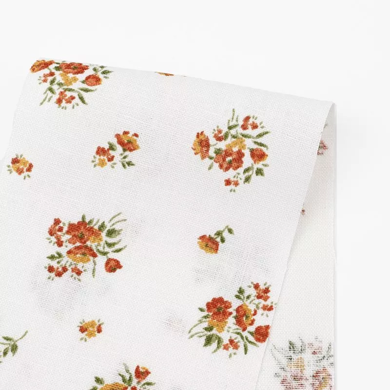 Pretty Posy Linen – Terra Rosa