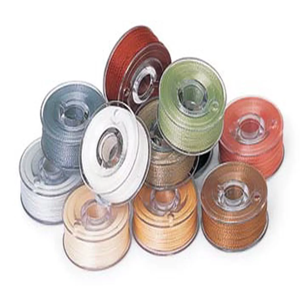 prewound-size-l-subtle-colored-plastic-sided-embroidery-bobbins-sa155 Prewound Size L Subtle Colored Plastic Sided Embroidery Bobbins SA155