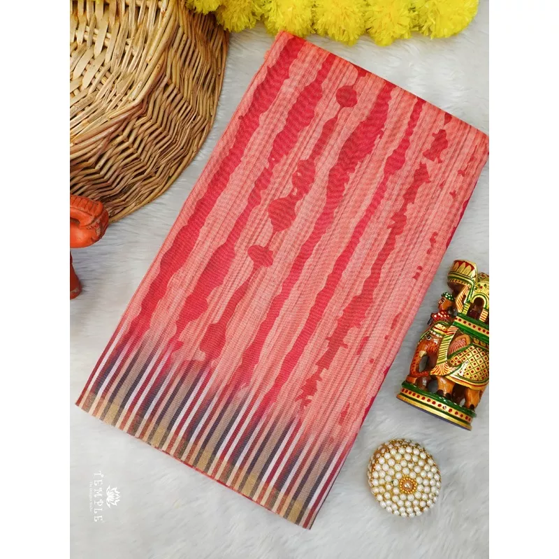 Printed Cotton Saree | TTDS2776