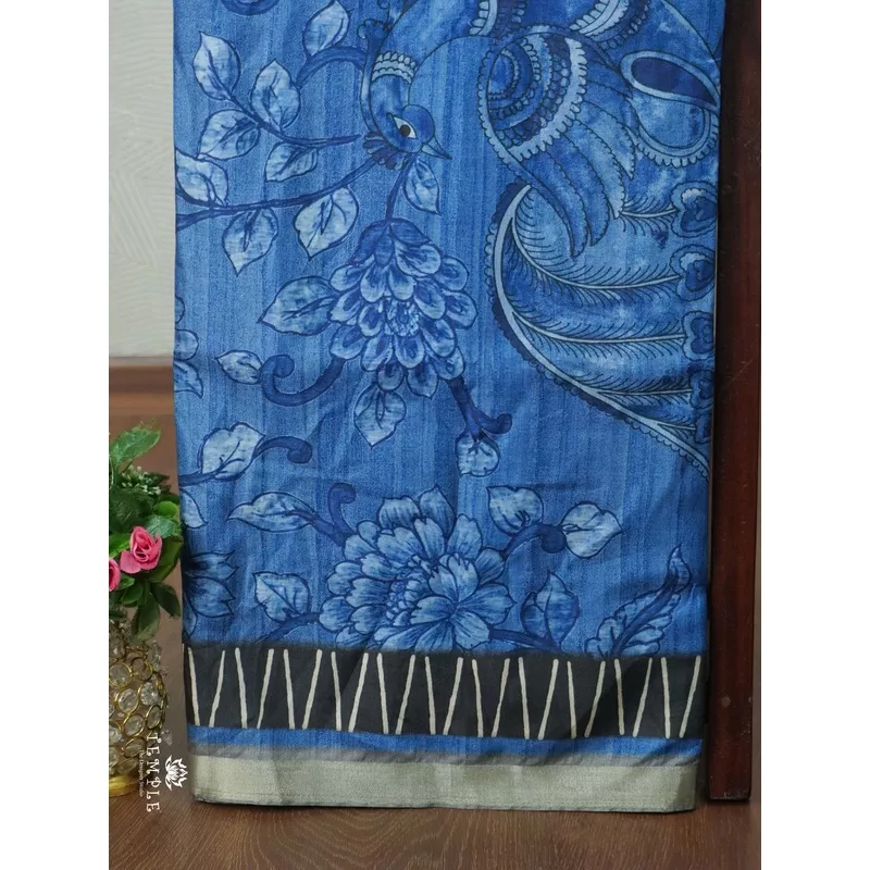Printed Tussar Saree | TTDS2627