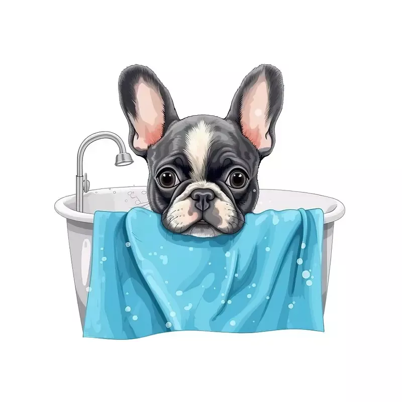 puppies-towels-8-fabric-panel Puppies & Towels #8 Fabric Panel