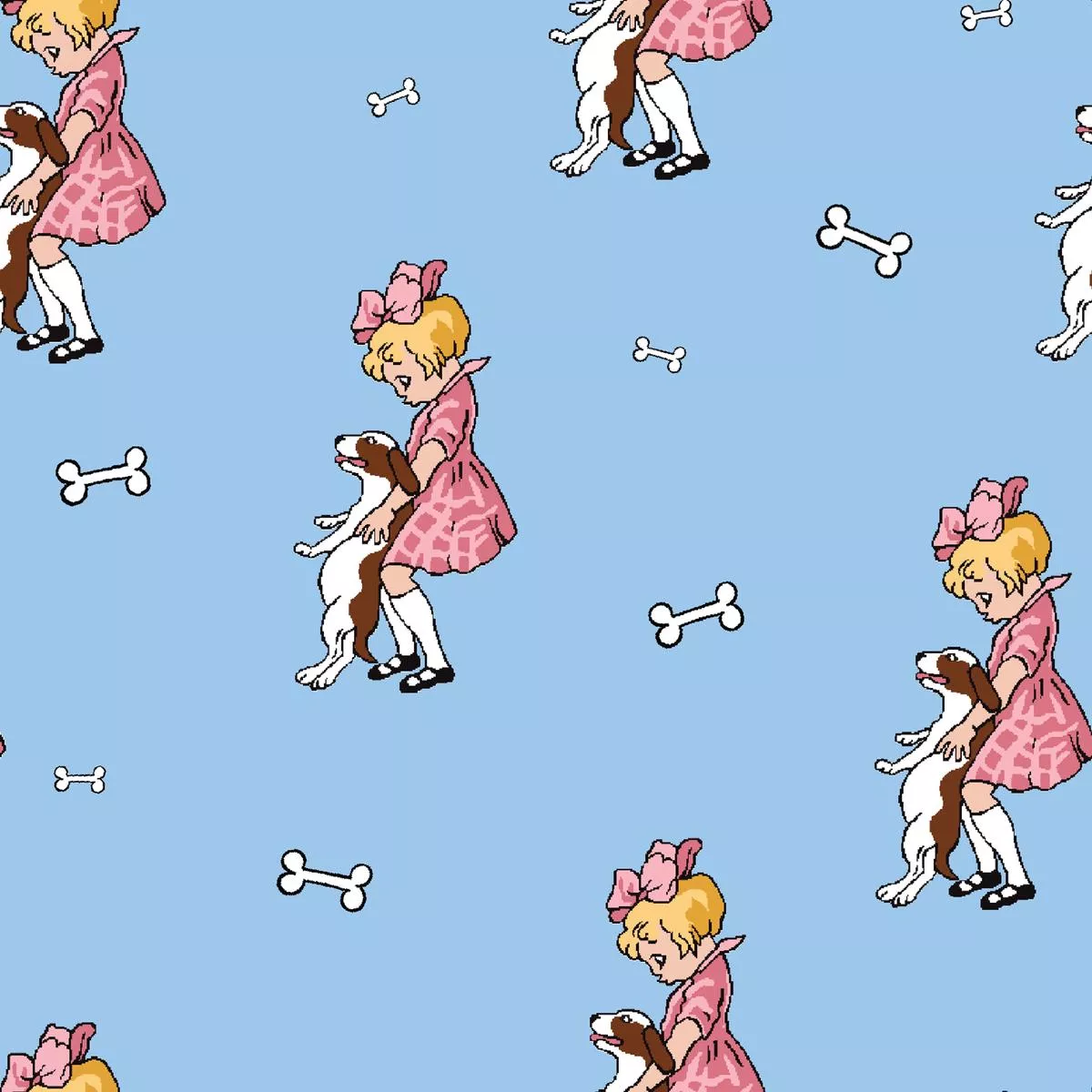 puppy-love-nostalgic-playful-fabric Puppy Love – Nostalgic Playful Fabric