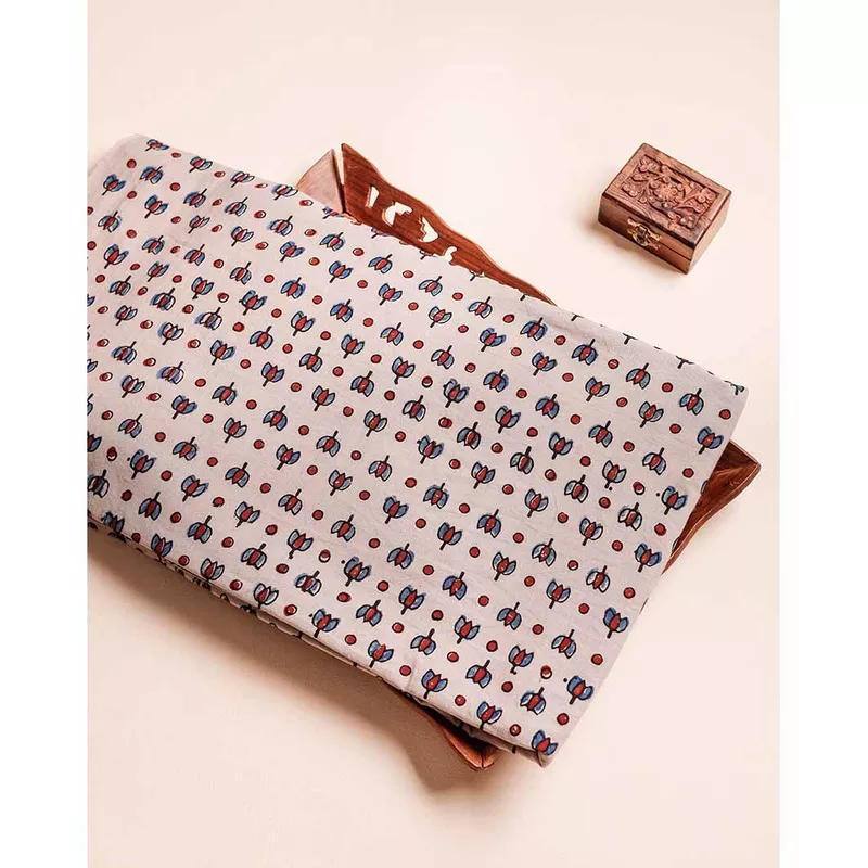 pure-ajrak-cotton-block-printed-fabric PURE AJRAK COTTON BLOCK PRINTED FABRIC