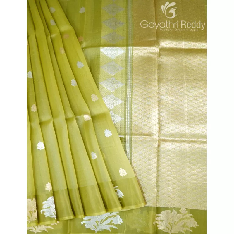 pure-banaras-kora-silk-bks126 PURE BANARAS KORA SILK-BKS126