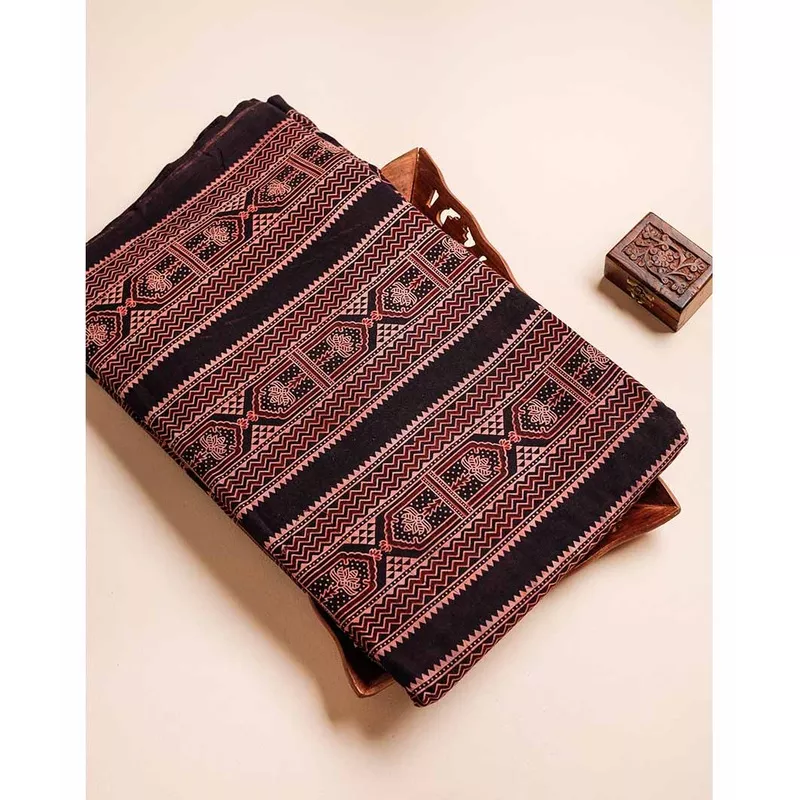 PURE COTTON AJRAKH PRINTED FABRIC