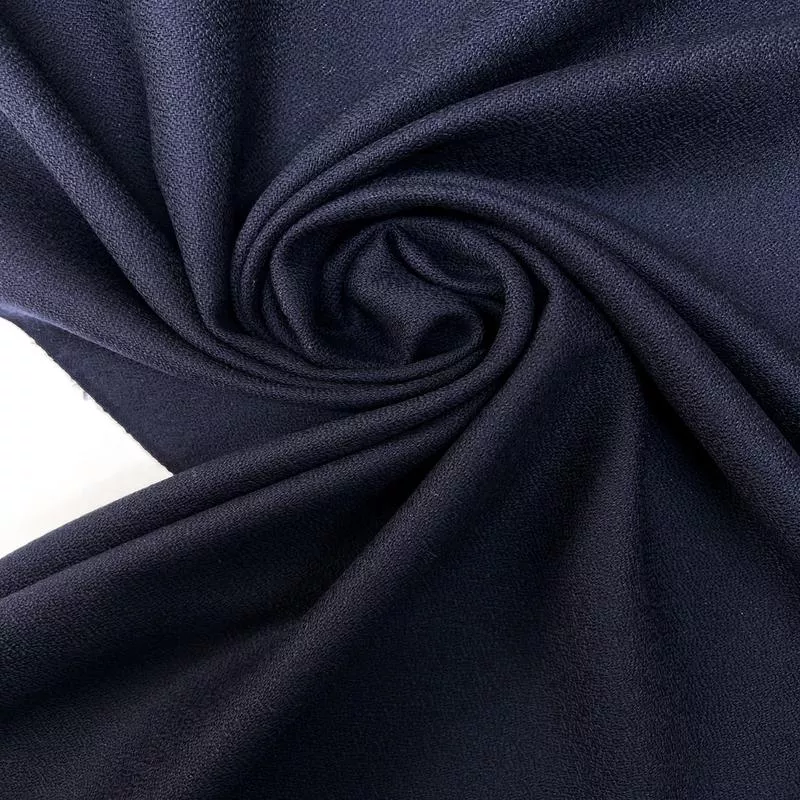 Purple Wool Crepe Fabric