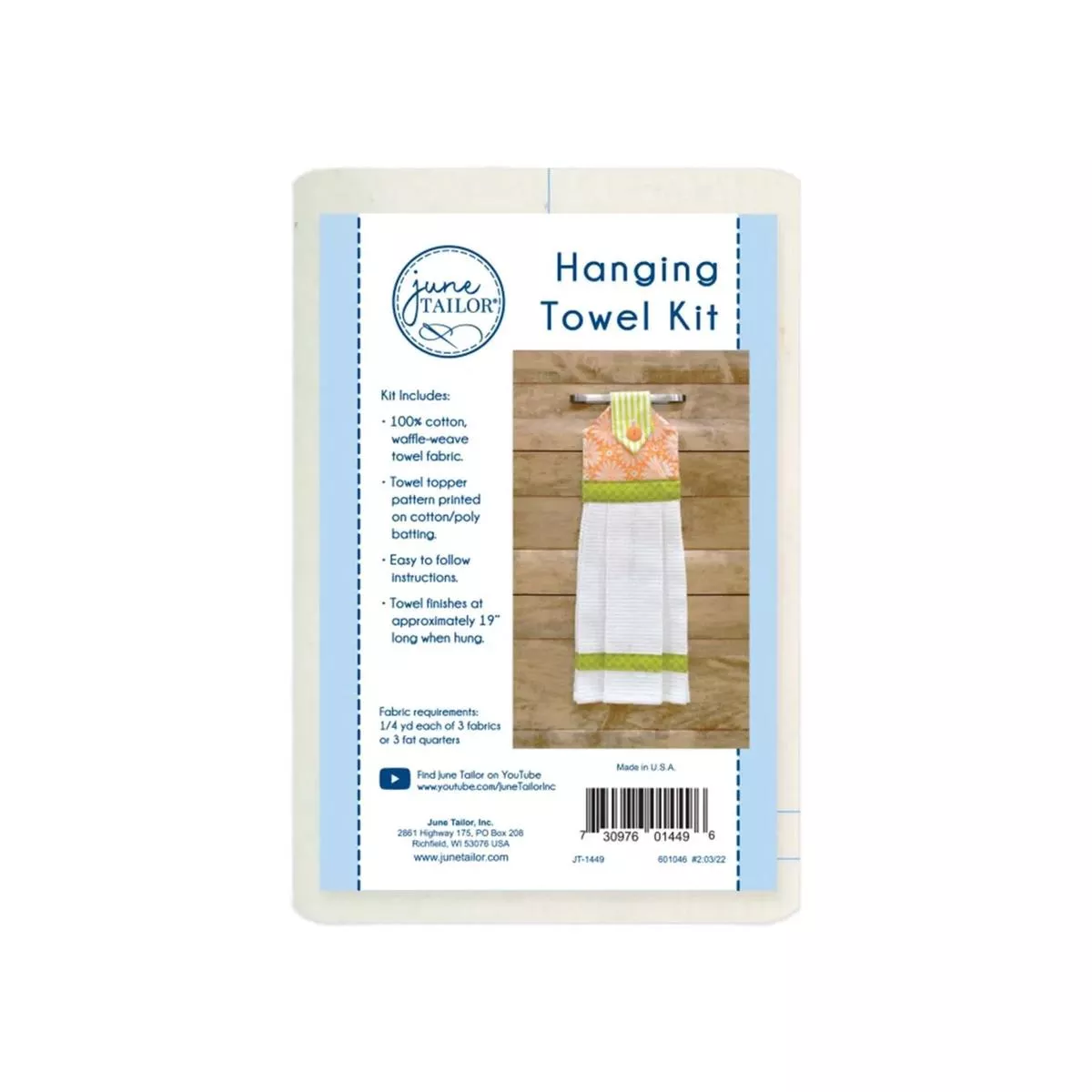 quilt-as-you-go-hanging-towel-pattern-kit Quilt As You Go Hanging Towel Pattern Kit