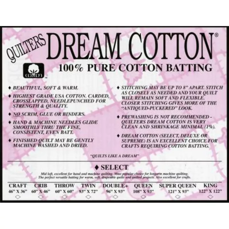 Quilter’s Dream Cotton Select – Crib – Natural
