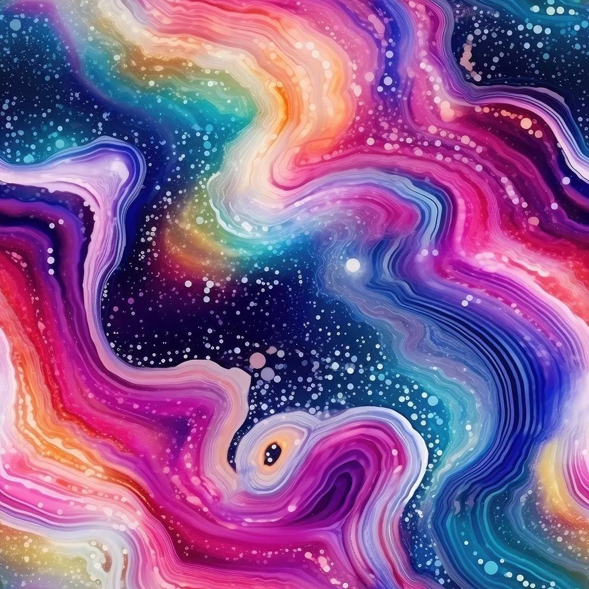 rainbow-glitter-agate-3-fabric Rainbow Glitter Agate #3 Fabric