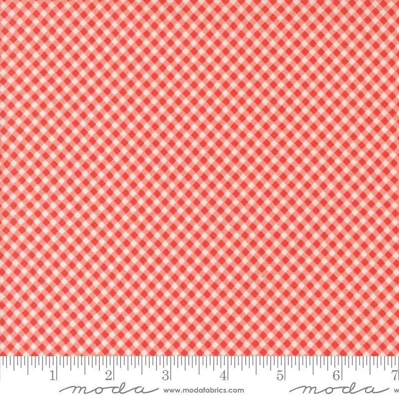 raspberry-summer-carnation-gingham-yardage-by-sherri-chelsi-moda-fabrics Raspberry Summer Carnation Gingham Yardage by Sherri & Chelsi for Moda Fabrics