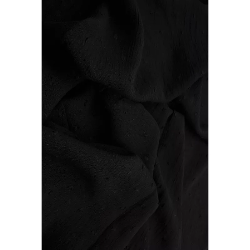 rayon-crepon-swiss-dot-solid-woven-fabric-crp4365-solid-black Rayon Crepon Swiss Dot Solid Woven Fabric – CRP4365-solid BLACK