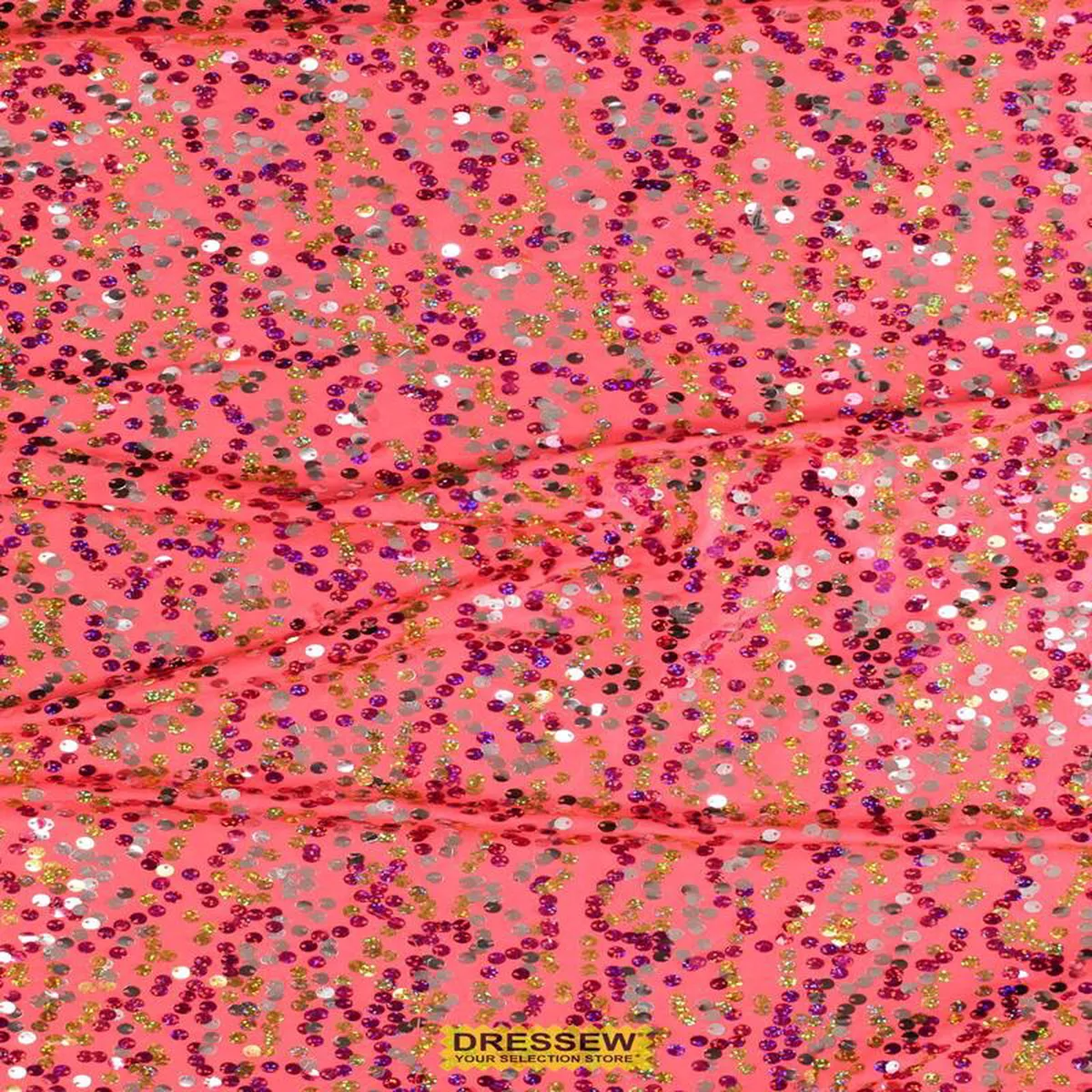 Razzle Dazzle Sequin Knit Coral Multi