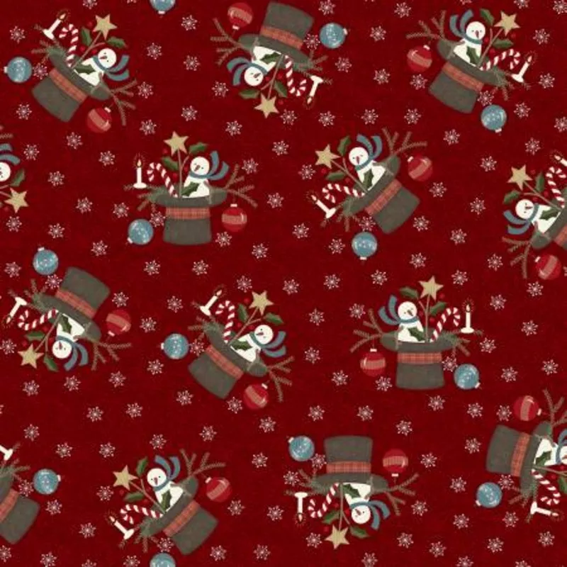 red-santa-hat-on-flannel Red Santa Hat on Flannel