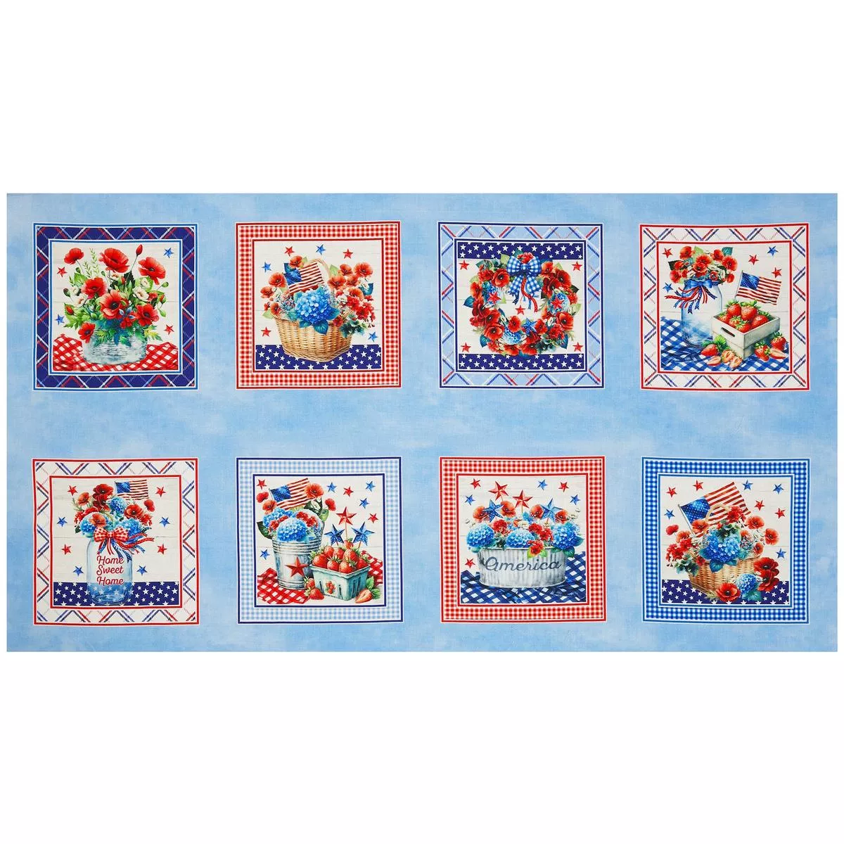 red-white-sweet-fabric-collection-red-white-blue-panel Red, White & Sweet Fabric Collection – Red, White and Blue Panel