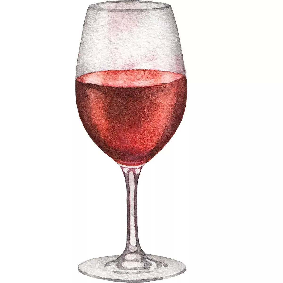 Red Wine Glass Fabric Panel – Variation 1
