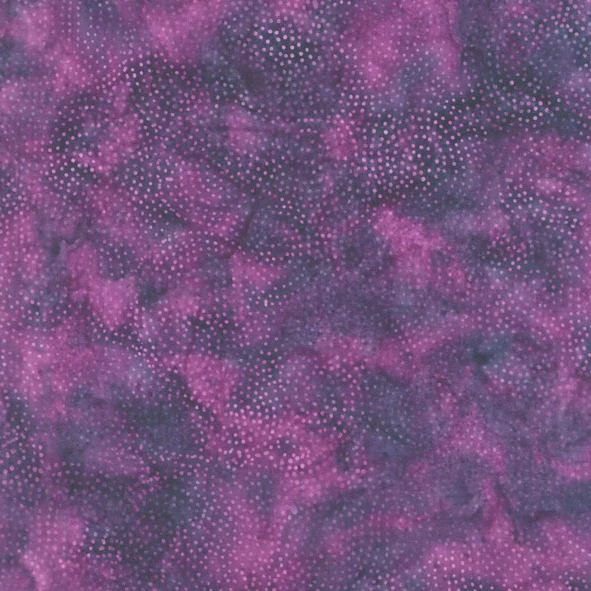 Reflections Batiks – Dot Swirl Purple Yardage