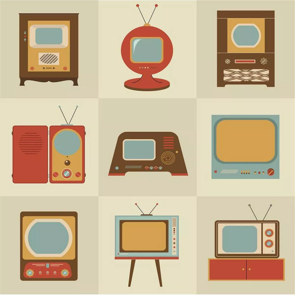 retro-electronics-fabric-panel-tan Retro Electronics Fabric Panel – Tan