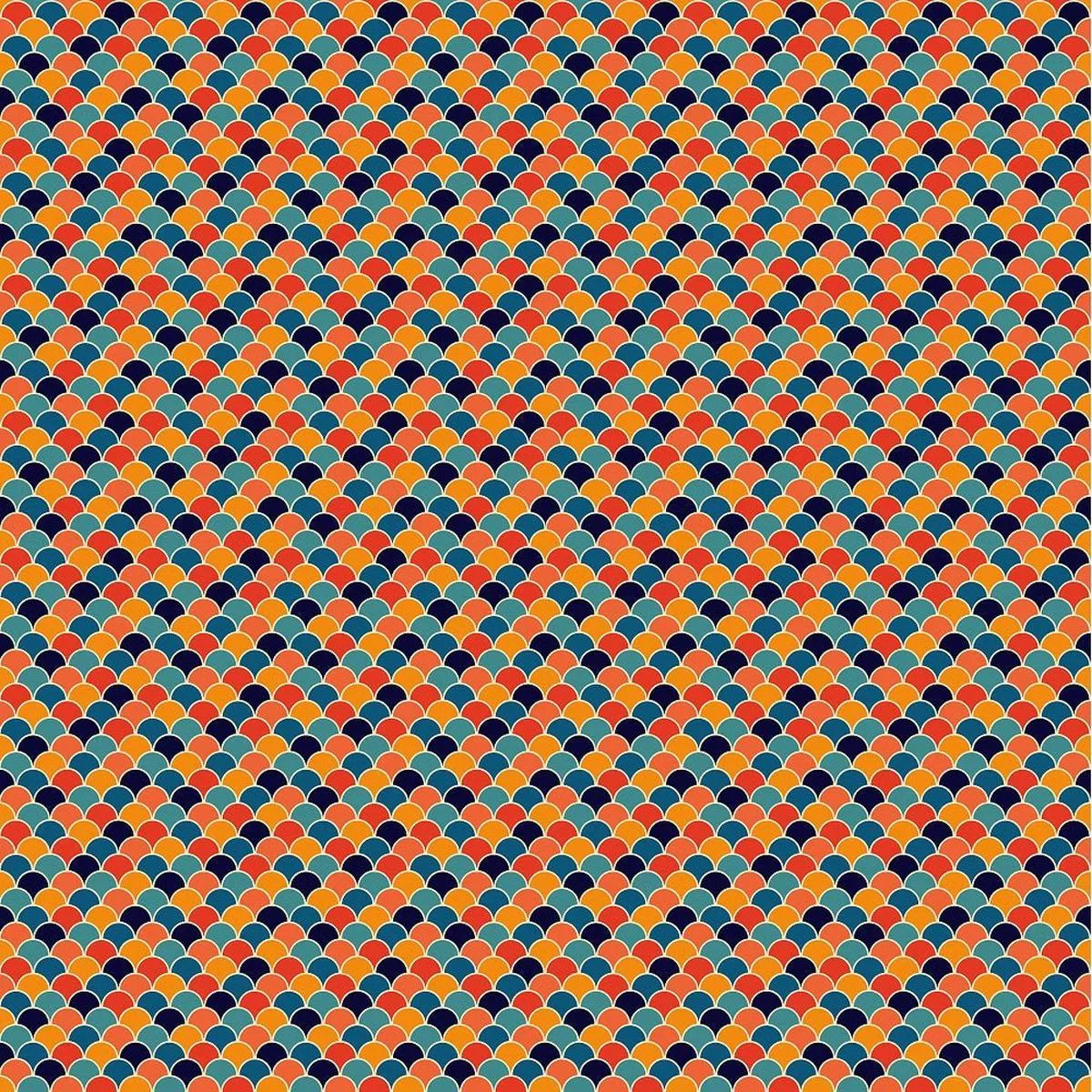 retro-rainbow-pattern-2-fabric Retro Rainbow Pattern #2 Fabric