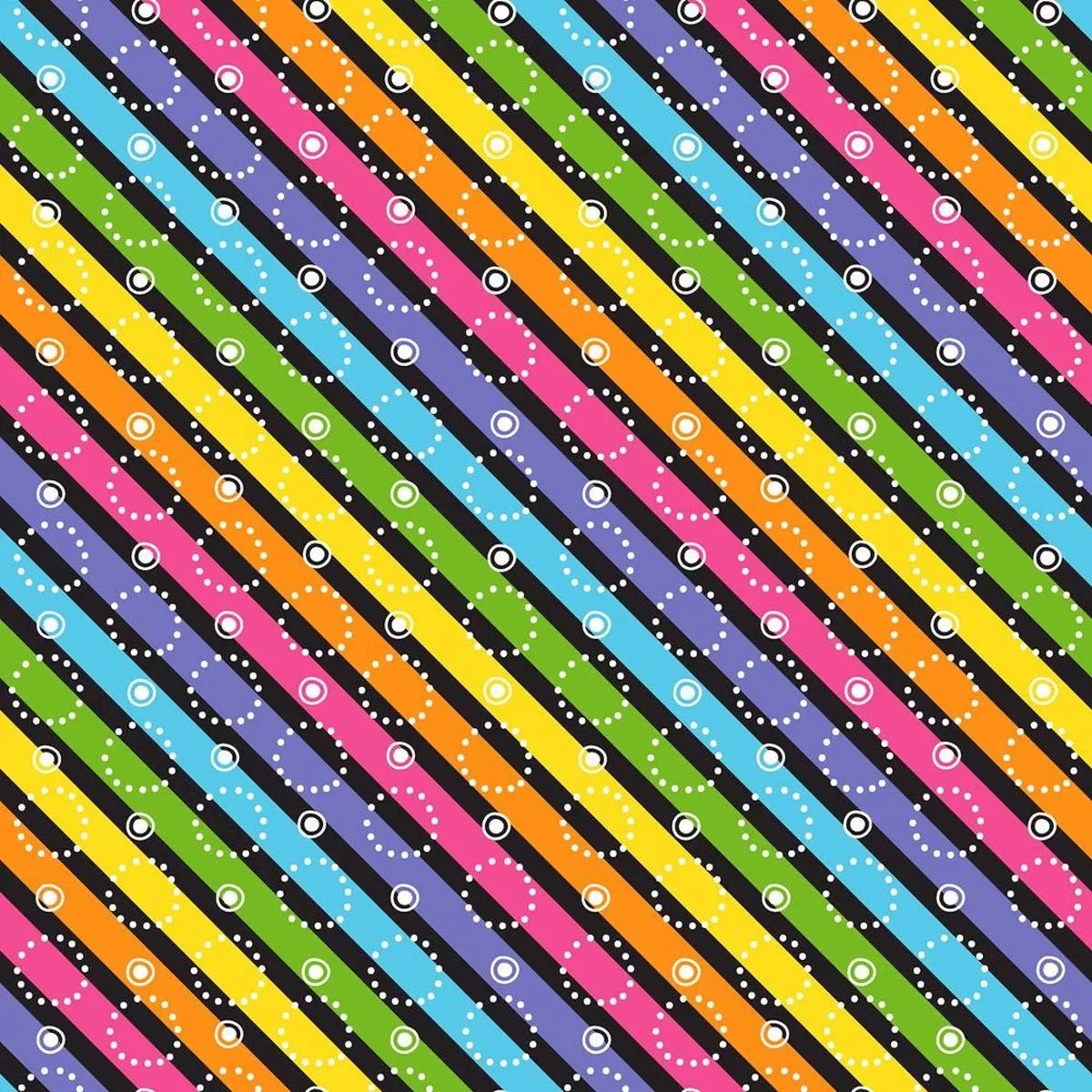 retro-rainbow-stripes-fabric Retro Rainbow Stripes Fabric