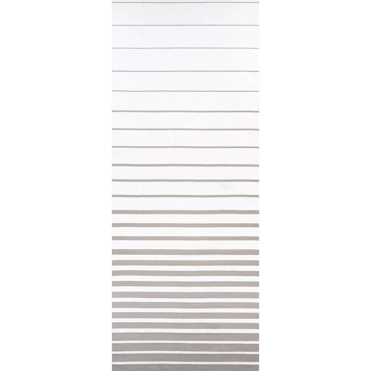Ribbon Applique Panel Grey on Ivory Fabric