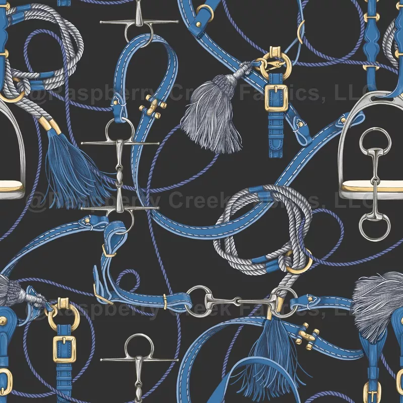 Rider Chic – Stone Grey with Blue Tack