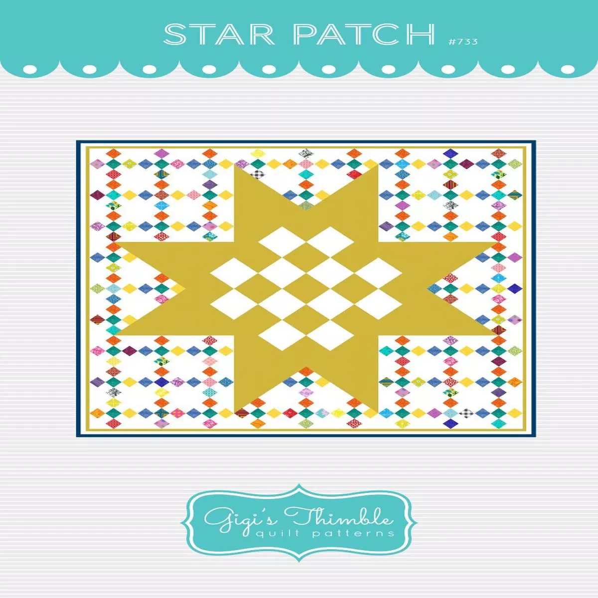 Riley Blake Designs Amber Johnson Star Patch Quilting Pattern P042-STARPATCH