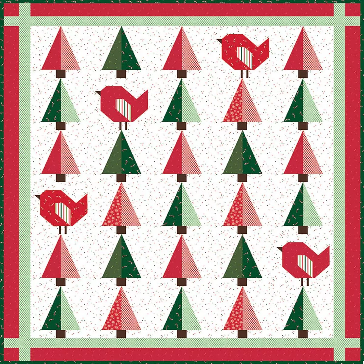 Riley Blake Designs Bluebird Patterns Perch & Pine Quilt Pattern P100-PERCHPINE