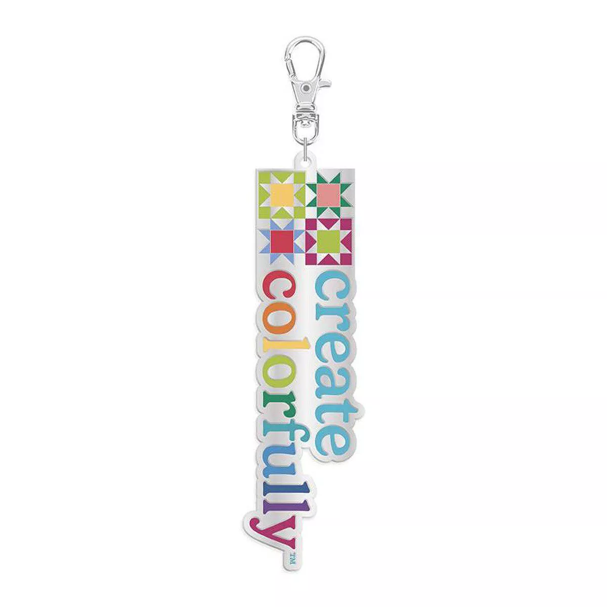 Riley Blake Designs Create Colorfully Quilty Enamel Charm ST-40976