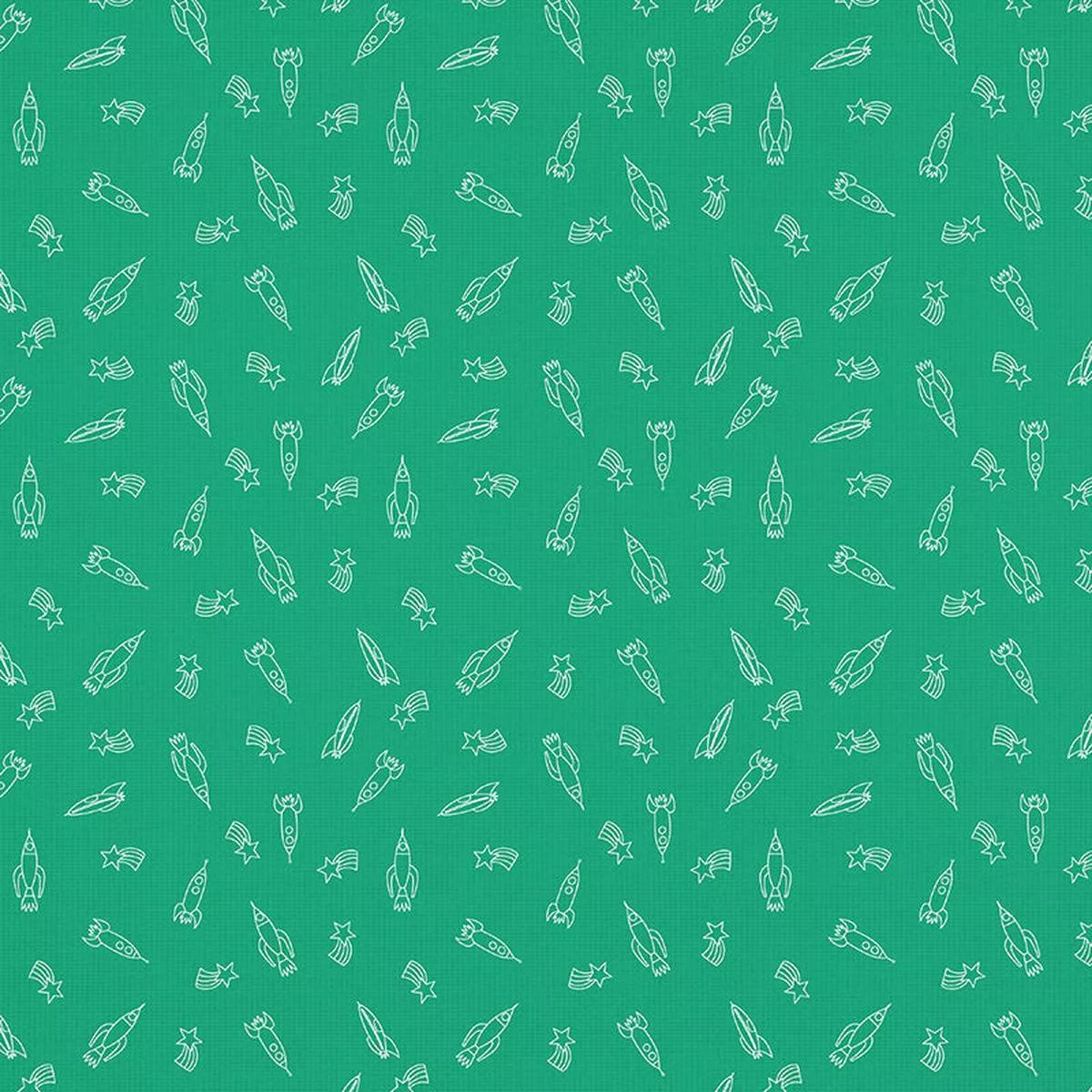 rocket-ship-toss-green-double-gauze Rocket Ship Toss – Green – Double Gauze