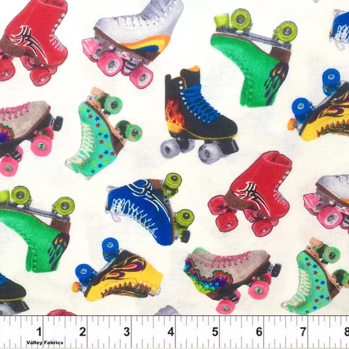 Roller Skates White by Elizabeth’s Studio