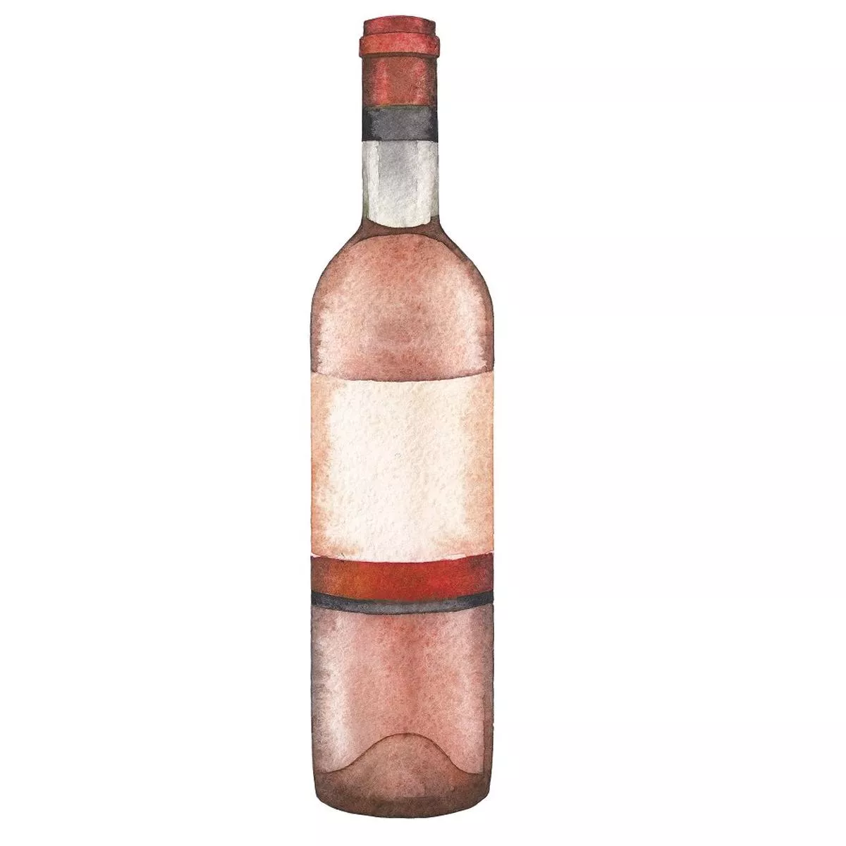 Ros Wine Bottle Fabric Panel – Variation 3