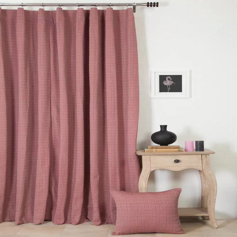 rose-carnation-fabric-by-metre-pink-grey ‘Rose Carnation’ Fabric by the Metre (Pink/ Grey)
