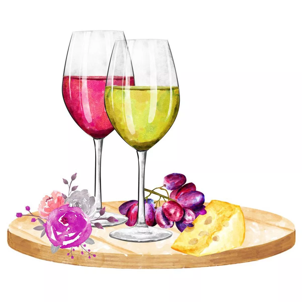 rose-wine-scene-1-fabric-panel Rose and Wine Scene #1 Fabric Panel