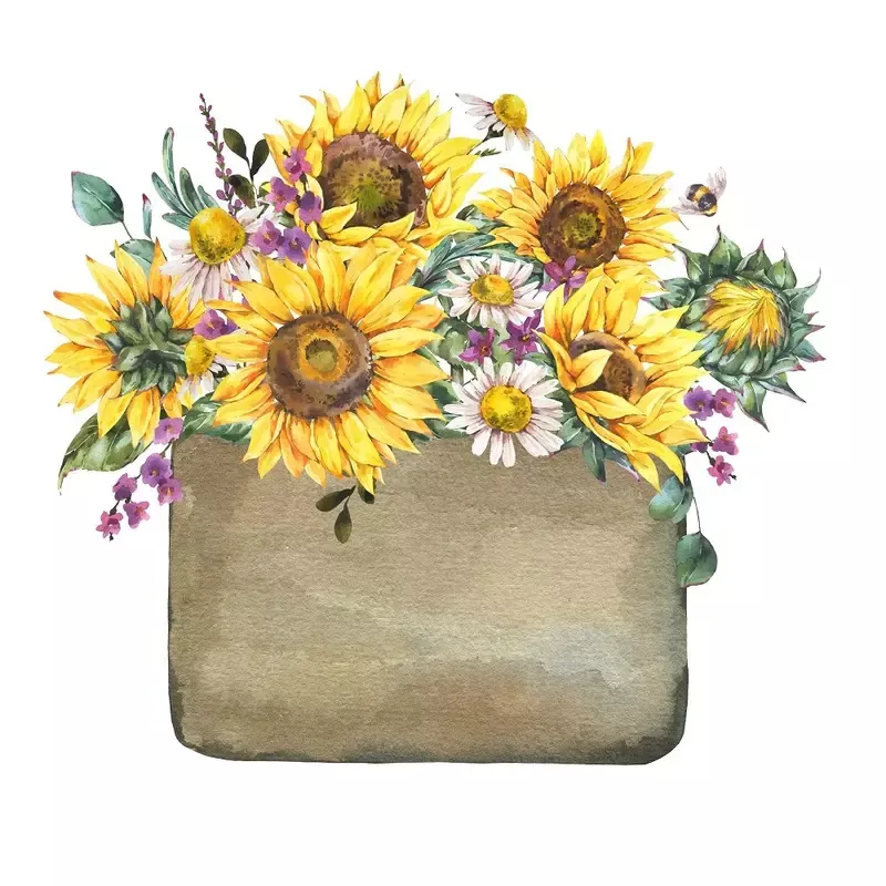 rustic-florals-basket-fabric-panel Rustic Florals Basket Fabric Panel