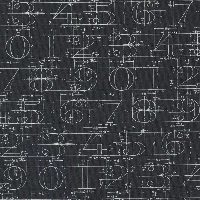 Sable & Swan Numbers By Cathe Holden For Moda Ebony