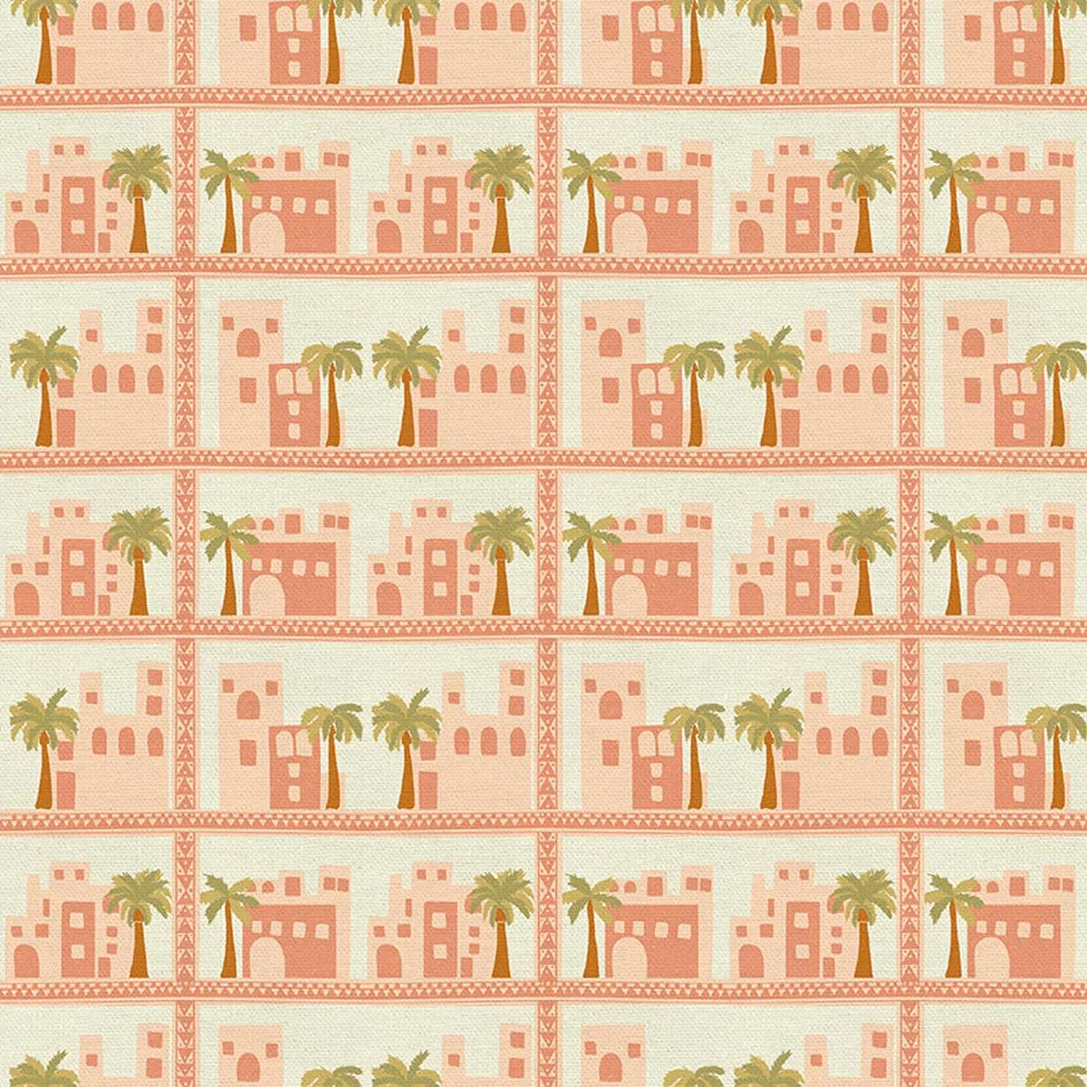 sahara-cities-orange-quilting-cotton Sahara Cities – Orange – Quilting Cotton