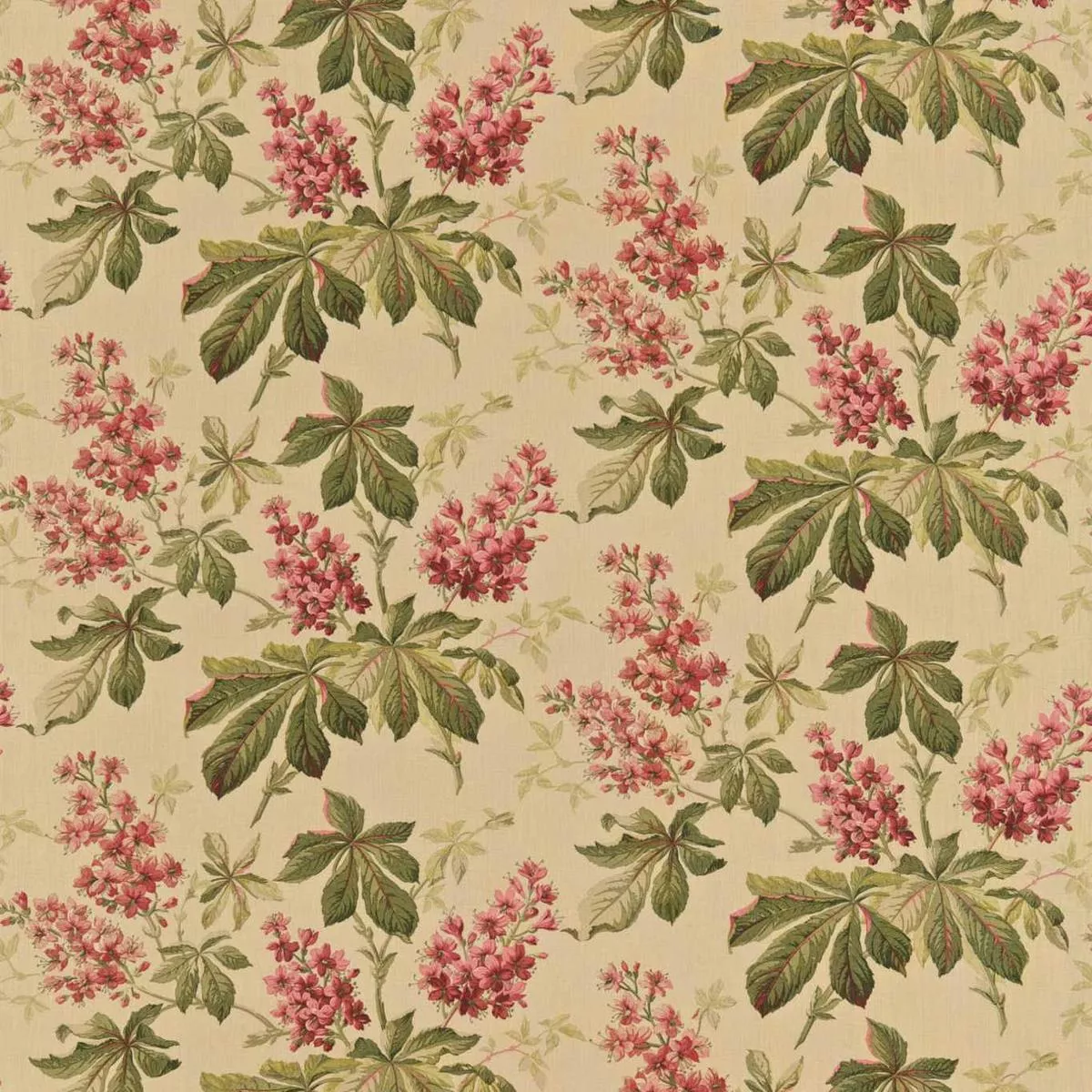 SANDERSON Pavia Fabric Classic Floral Ruby,Emerald – DCOUPA201