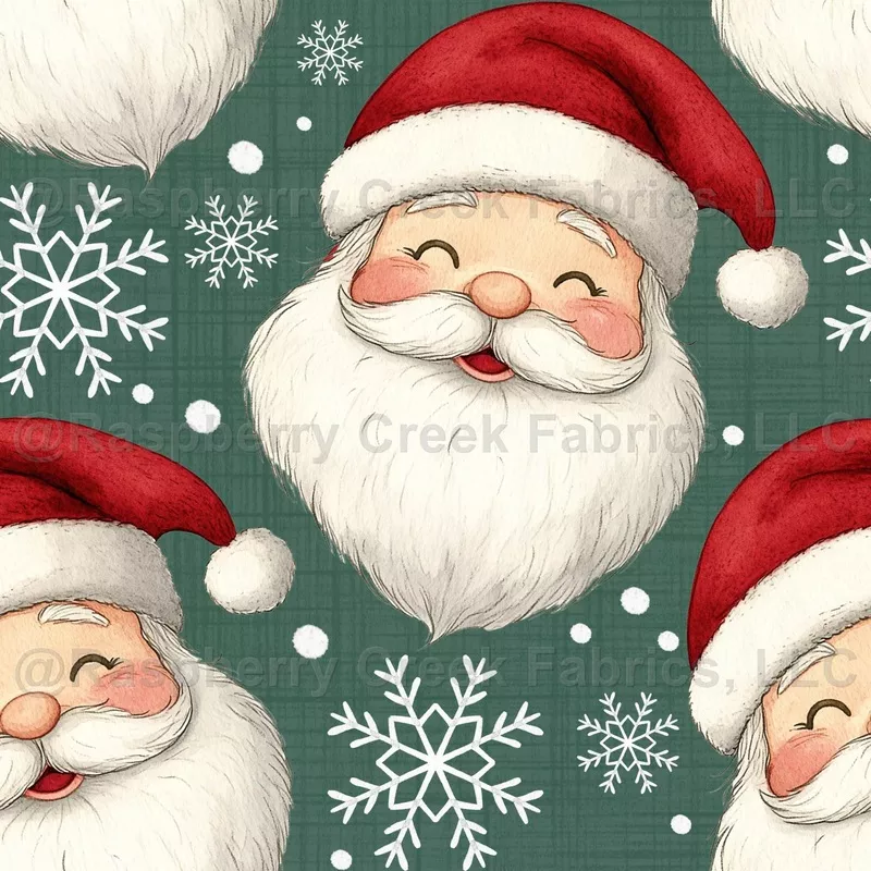Santa Snowflake//Green