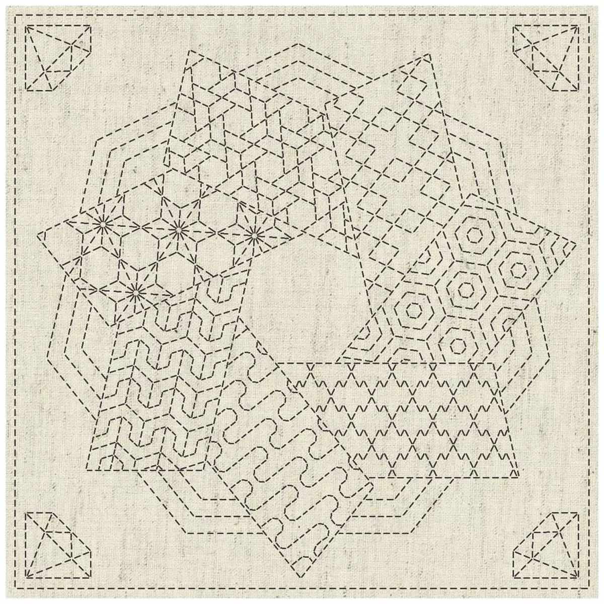 sashiko-pattern-cloth-kaza-guruma-4 Sashiko Pattern Cloth Kaza-Guruma 4