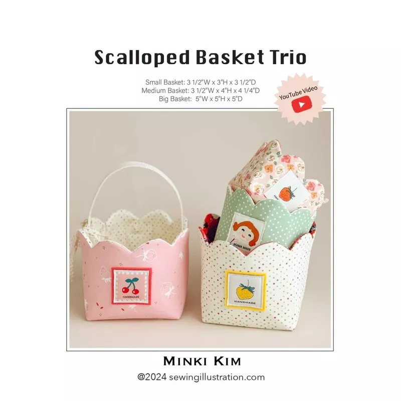 Scalloped Basket Trio Pattern by Minki Kim