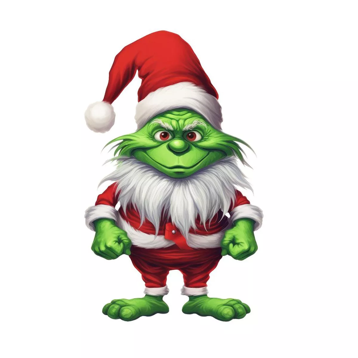 scary-christmas-gnomes-1-fabric-panel Scary Christmas Gnomes #1 Fabric Panel