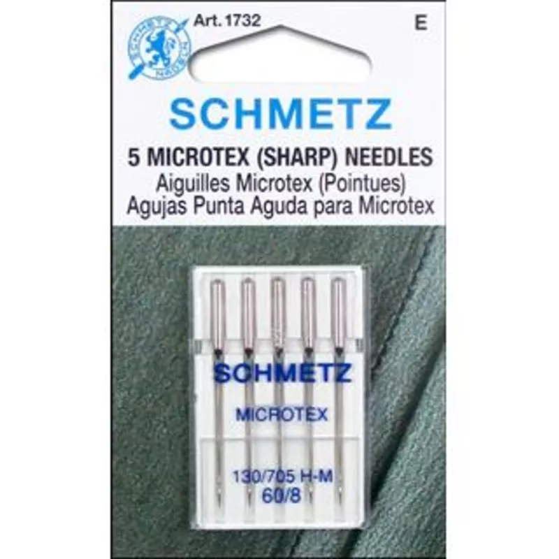 Schmetz Mach Needle Microtex Sharp Sz 60/8 5pc