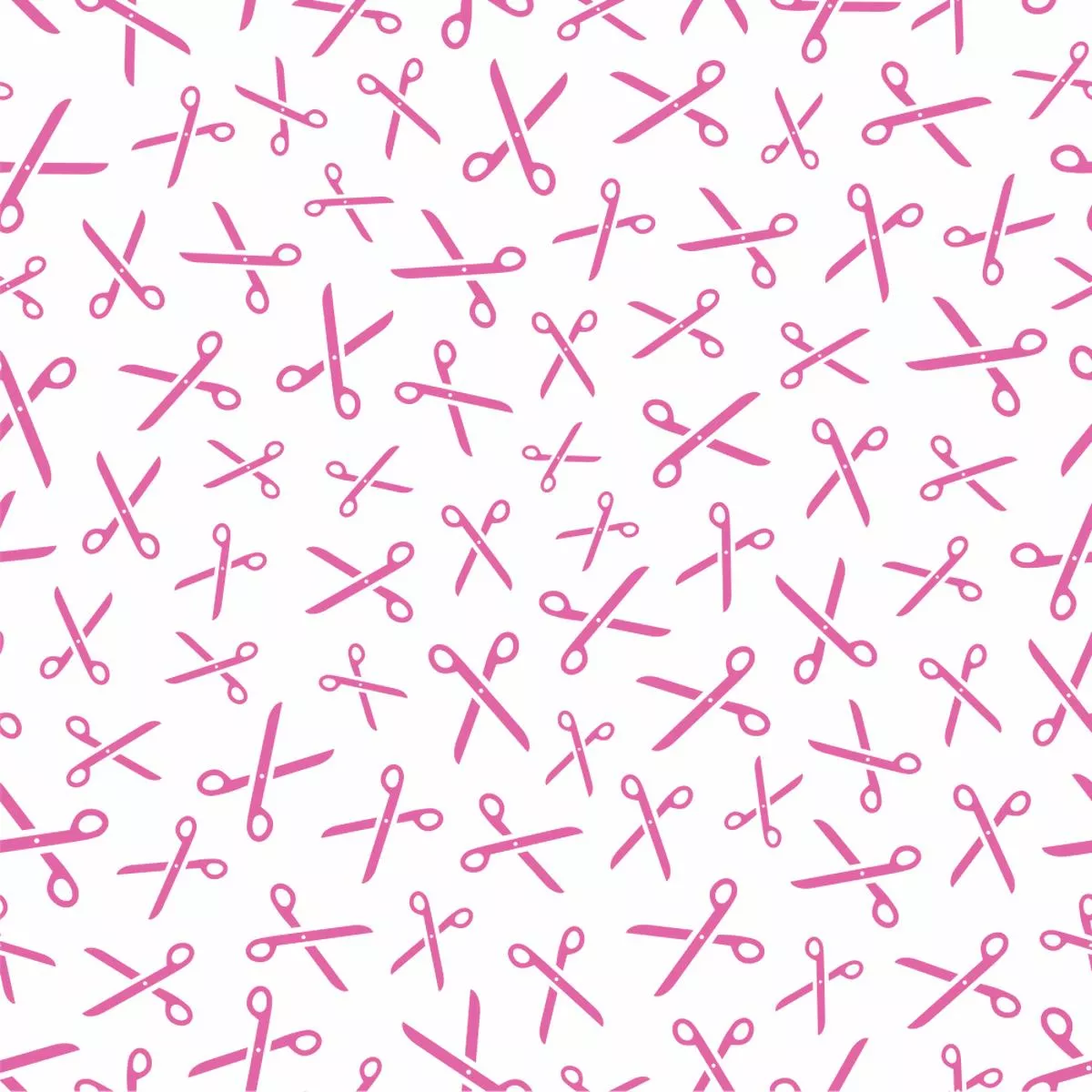 Scissors Fabric – Bashful Pink